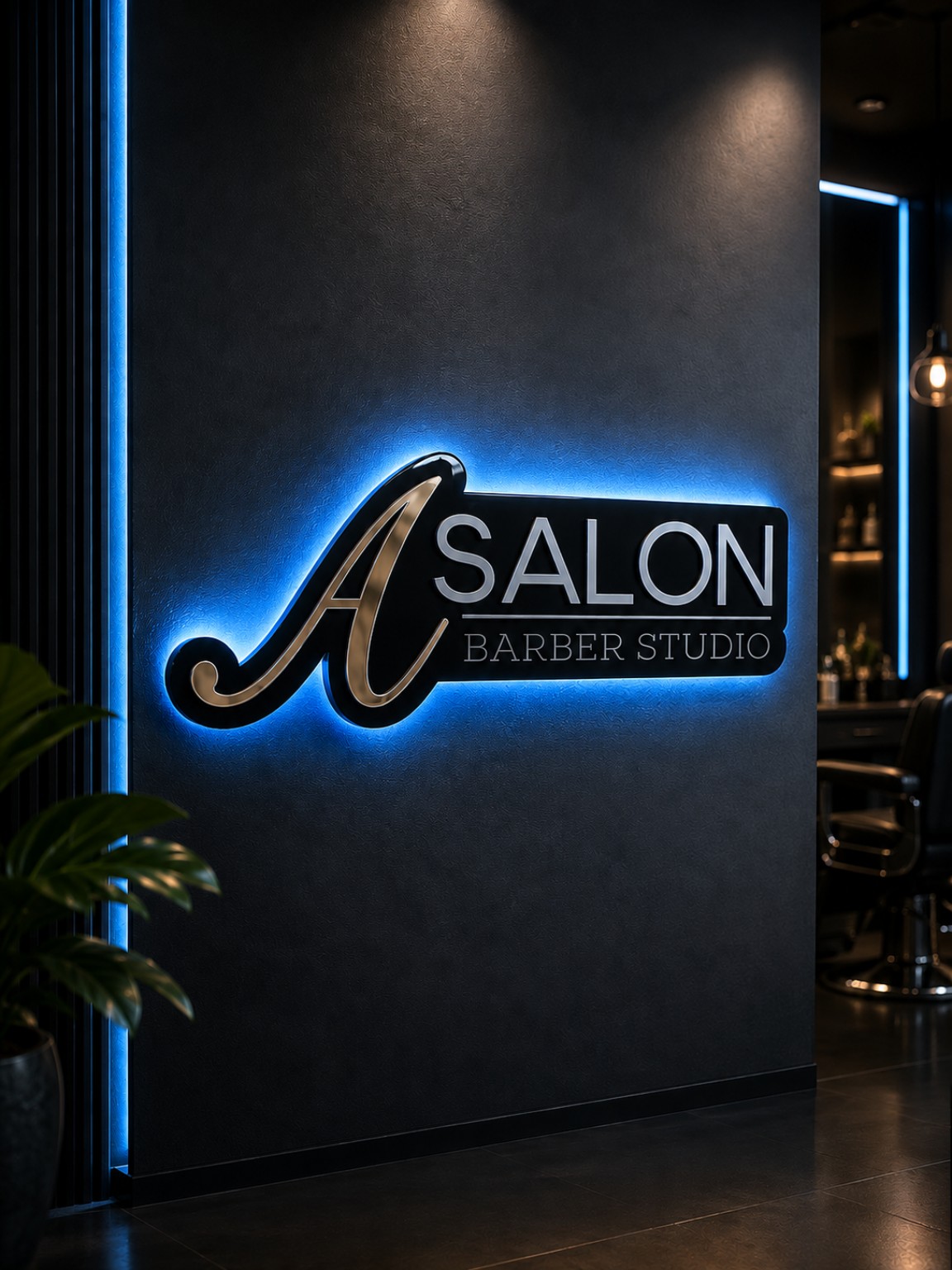 Premium illuminated business sign